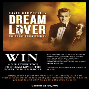 Win a VIP Experience to Dream Lover: the Bobby Darin Musical