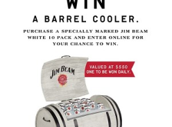 Win 1 of 56 Jim Beam branded Barrel Coolers!