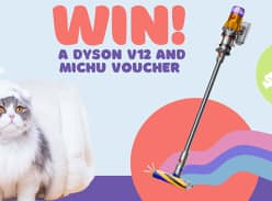 Win a Dyson V12 Vacuum + a $250 MichuPet Voucher