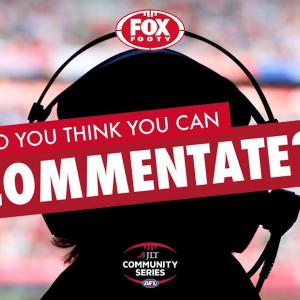 Experinece to commentate LIVE on FOX FOOTY during the Geelong Cats v Essendon game