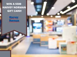 Win a $500 Harvey Norman Gift Card!