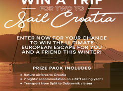 Win a trip for two to Sail Croatia