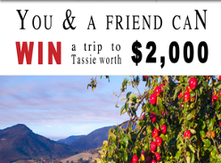 Win a Trip to Tassie for 2- flights inc