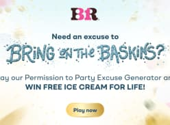 Win Free Ice Cream for Life