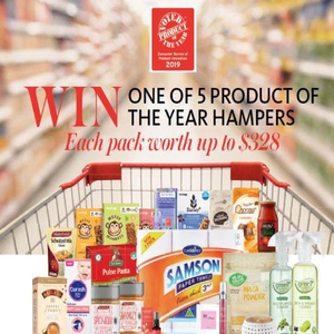 Win 1 of 5 Product of the Year Hampers