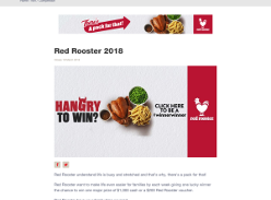 Win $1,000 cash or a $200 Red Rooster voucher