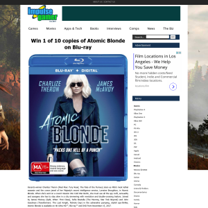 Win 1 of 10 copies of Atomic Blonde on Blu-ray