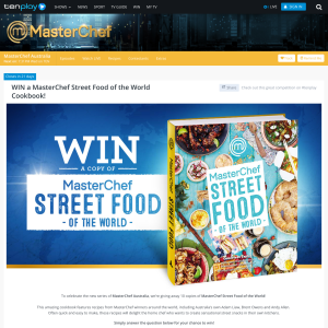 Win 1 of 10 copies of 'Masterchef Street Food of the World'!