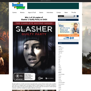 Win 1 of 10 copies of Slasher 2 Guilty Party on DVD