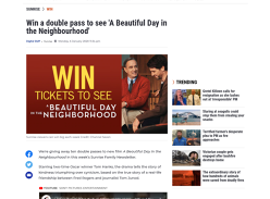Win 1 of 10 double passes to see A Beautiful Day in the Neighbourhood!