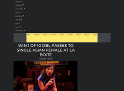 Win 1 of 10 double passes to Single Asian Female at La Boite