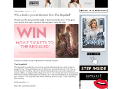Win 1 of 10 double passes to the new film The Beguiled