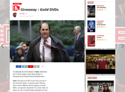 Win 1 of 10 DVD copies of Gold