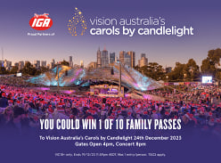 Win 1 of 10 Family Passes to Carols by Candlelight