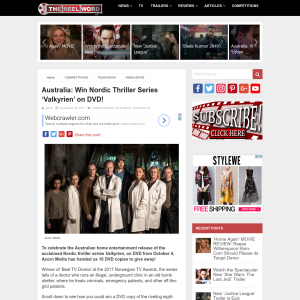 Win 1 of 10 Nordic Thriller Series ‘Valkyrien’ on DVD