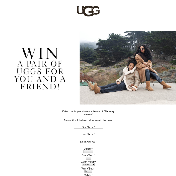 Win 1 of 10 Prizes of Two Pairs of UGG Classic Mini Boots