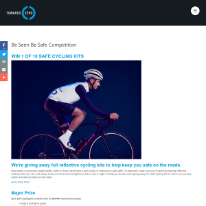 Win 1 of 10 Safe Cycling Kits