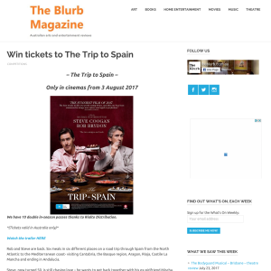 Win 1 of 10 The Trip To Spain double passes