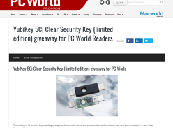 Win 1 of 10 YubiKey 5Ci Clear Security Keys