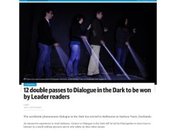 Win 1 of 12 double passes to Dialogue in the Dark
