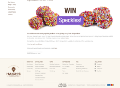 Win 1 of 15 Specktacular Speckle prizes