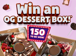 Win 1 of 150 The Cheesecake Shop Digital Gift Cards