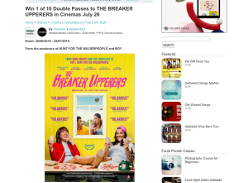 Win 1 of 16 Double Passes to The Breaker Upperers