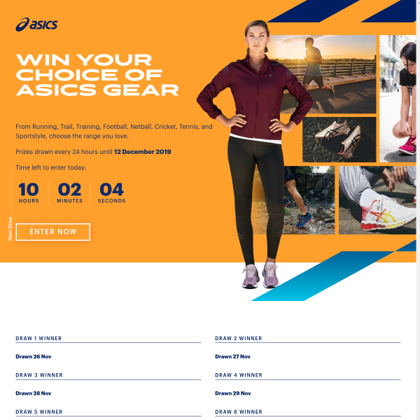 Win 1 of 18 Pairs of ASICS Shoes