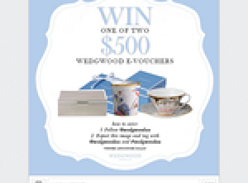 Win 1 of 2 $500 Wedgwood e-vouchers!