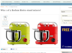 Win 1 of 2 Bodum Bistro stand mixers!