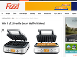 Win 1 of 2 Breville Smart waffle makers!