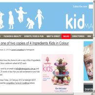 Win 1 of 2 copies of 4 Ingredients Kids in Colour