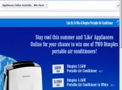 Win 1 of 2 Dimplex portable air conditioners!