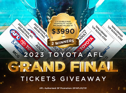 Win 1 of 2 Double Passes to 2023 AFL Grand Final