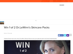 Win 1 of 2 Dr.LeWinn’s Skincare Packs