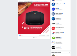 WIN 1 of 2 George Foreman easy to clean grills