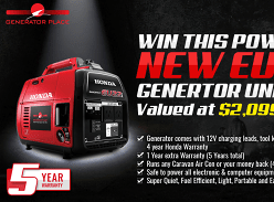 Win 1 of 2 Honda EU22i Portable Generators