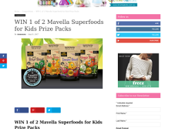 Win 1 of 2 Mavella Superfoods for Kids Prize Packs