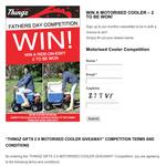 Win 1 of 2 motorised coolers!