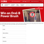 Win 1 of 2 Oral-B electric toothbrushes!
