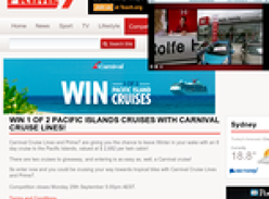 Win 1 of 2 Pacific Islands Cruises with Carnival Cruise Lines!