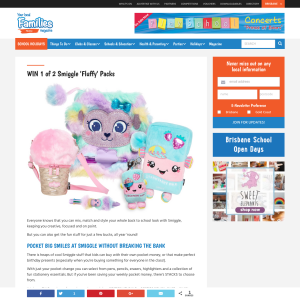 Win 1 of 2 Smiggle packs
