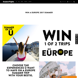 Win 1 of 2 trips to Europe!
