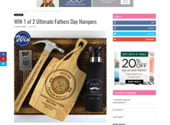 Win 1 of 2 Ultimate Fathers Day Hampers