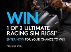 Win 1 of 2 Ultimate Racing SIM RIGS