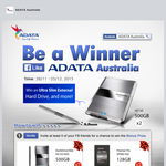 Win 1 of 2 ultra-slim 'ADATA' 500GB portable hard drives!