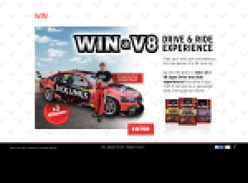 Win 1 of 2 V8 'Drive & Ride' experiences!