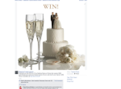 Win 1 of 2 Waterford Crystal Wedding Flutes & Frame Sets valued at $329!