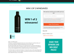 Win 1 of 2 Winesaves, valued at $35 each!