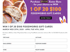 Win 1 of 20 $100 Gift Cards!